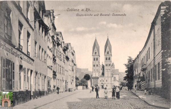 Kastorstrasse_von_Gasthaus_Karpfen_mit_Blick_auf_Kastorhof_1909_06_19_A
