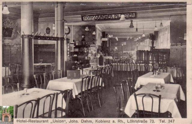 Union Hotel Restaurant_Jos. Dahm_Löhrstraße 73_1931