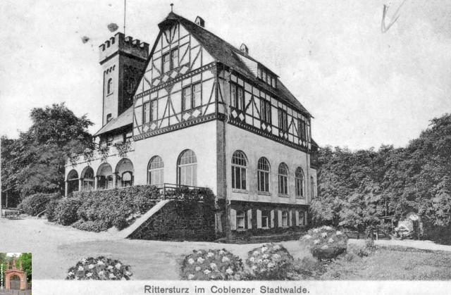 Stadtwald Rittersturz Hotel und Kaffee Inh. Albert Stürzbecher 1918