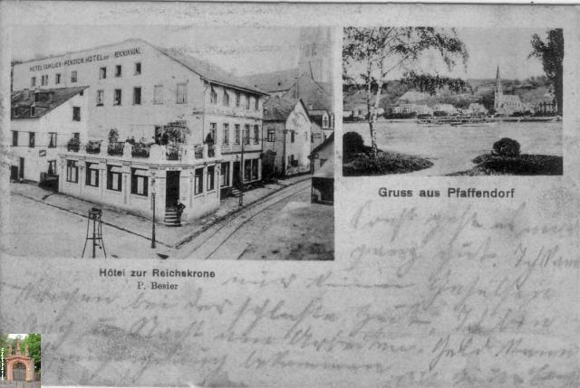 Pfafffendorf Zur Reichskrone Hotel P_Besier 1908